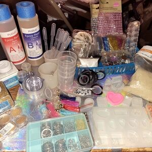 Lot of resin art supplies